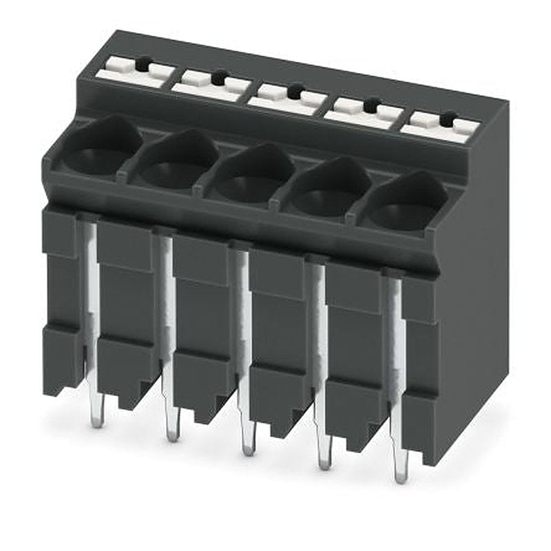 Phoenix Contact PCB Terminal Block, 5-Contact, 5 mm Pitch, Solder, 1 Row