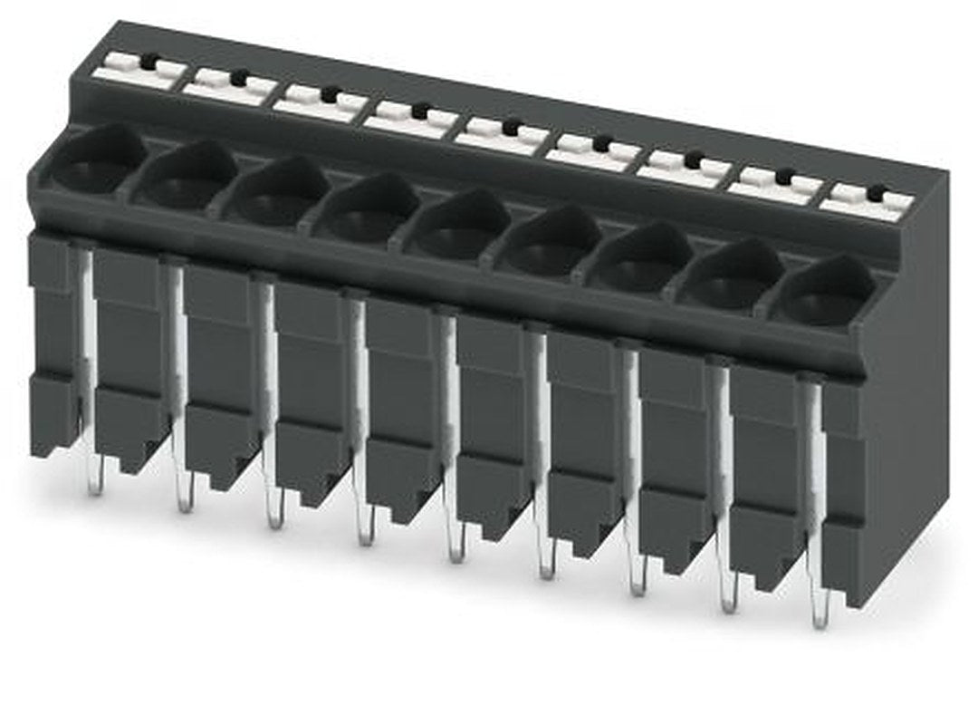 Phoenix Contact PCB Terminal Block, 9-Contact, 5 mm Pitch, Solder, 1 Row