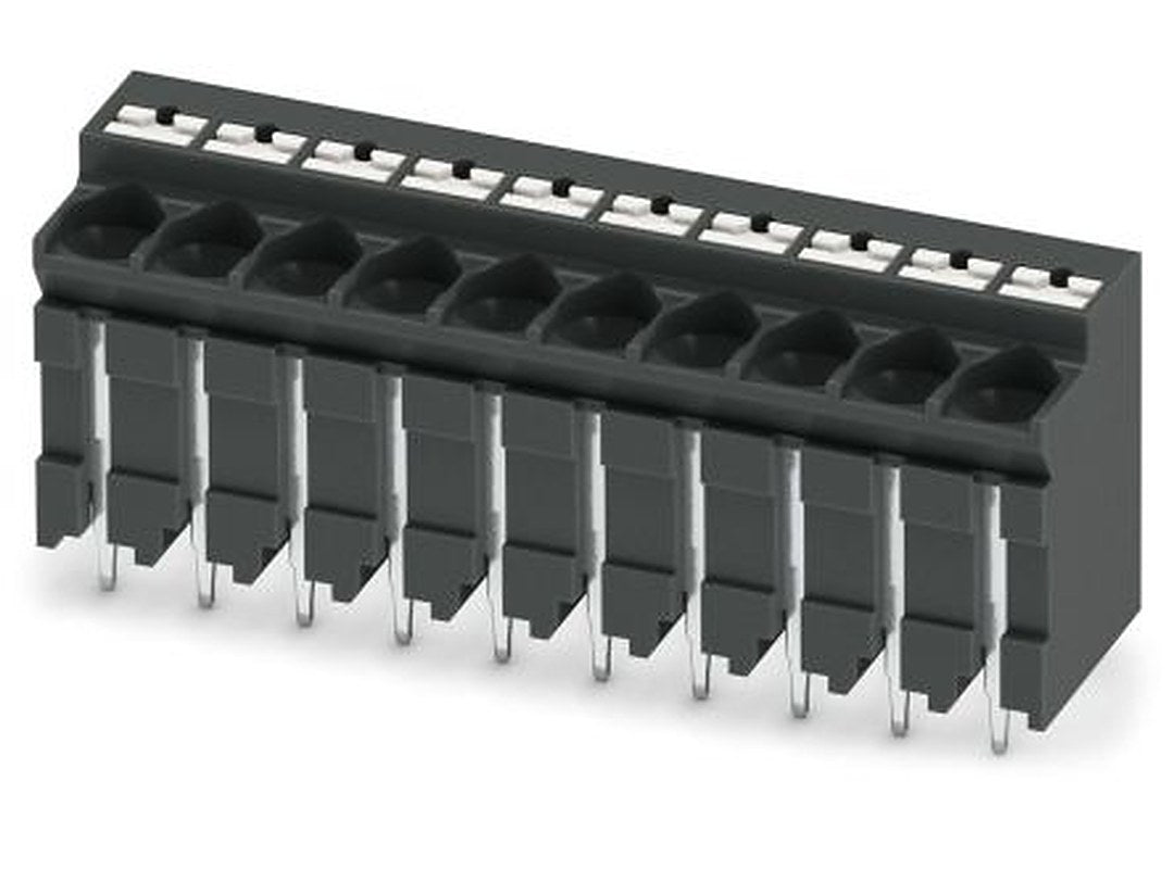Phoenix Contact PCB Terminal Block, 10-Contact, 5 mm Pitch, Solder, 1 Row