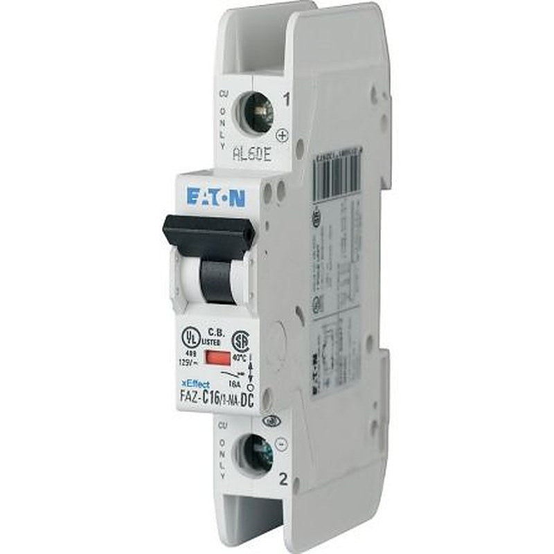 Eaton xEffect FAZ Miniature Circuit Breaker, 1-Pole, 30A, Type C, 250 V dc DC, 10 kA Breaking Capacity