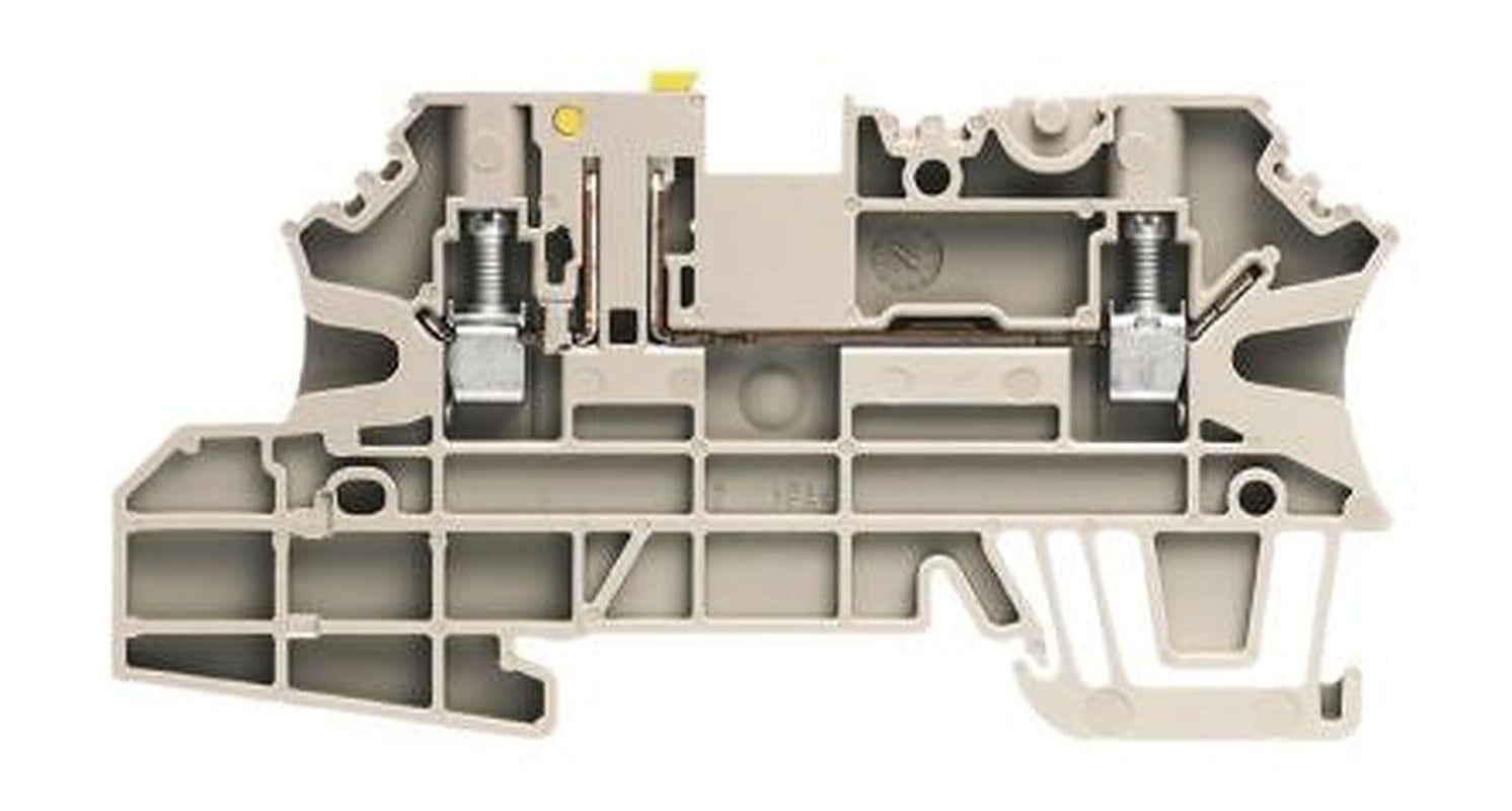 Weidmüller 1143020000 W Series Disconnect Terminal Block Brown, 2.5mm², 1-Level, Screw