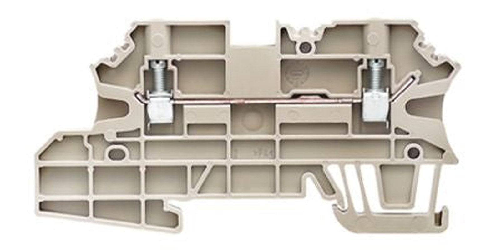 Weidmüller 1143070000 W Series Feed Through Terminal Block Brown, 2.5mm², 1-Level, Screw