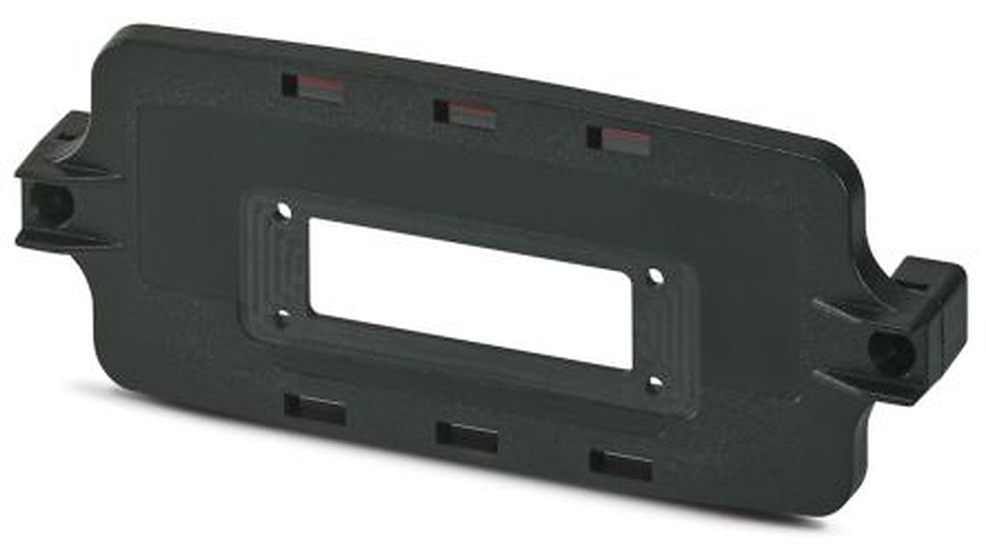 Phoenix Contact Polycarbonate Black Front Plate, 163mm W, 30 mm L for Use with One D-SUB 25 connector