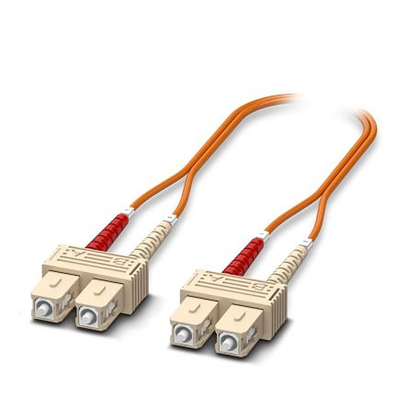 Phoenix Contact OS2 Fibre Optic Cable, 125 μm Low Smoke Zero Halogen, Orange, 500 mm