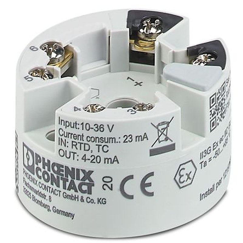Phoenix Contact MCR Temperature Transmitter Temperature Input 36V dc, 85 °C, -40 °C