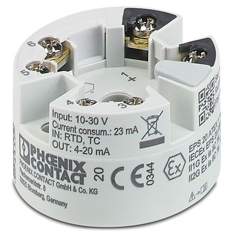 Phoenix Contact MCR Temperature Transmitter Temperature Input 30V dc, 85 °C, -40 °C