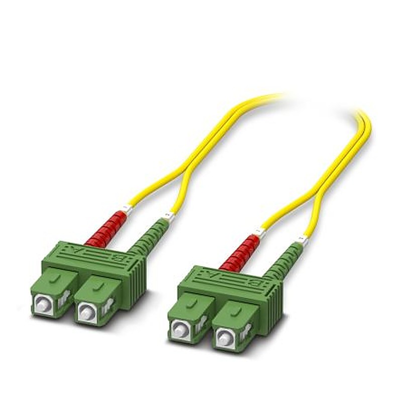 Phoenix Contact OS2 Fibre Optic Cable, 125 μm Low Smoke Zero Halogen, Yellow, 10 m