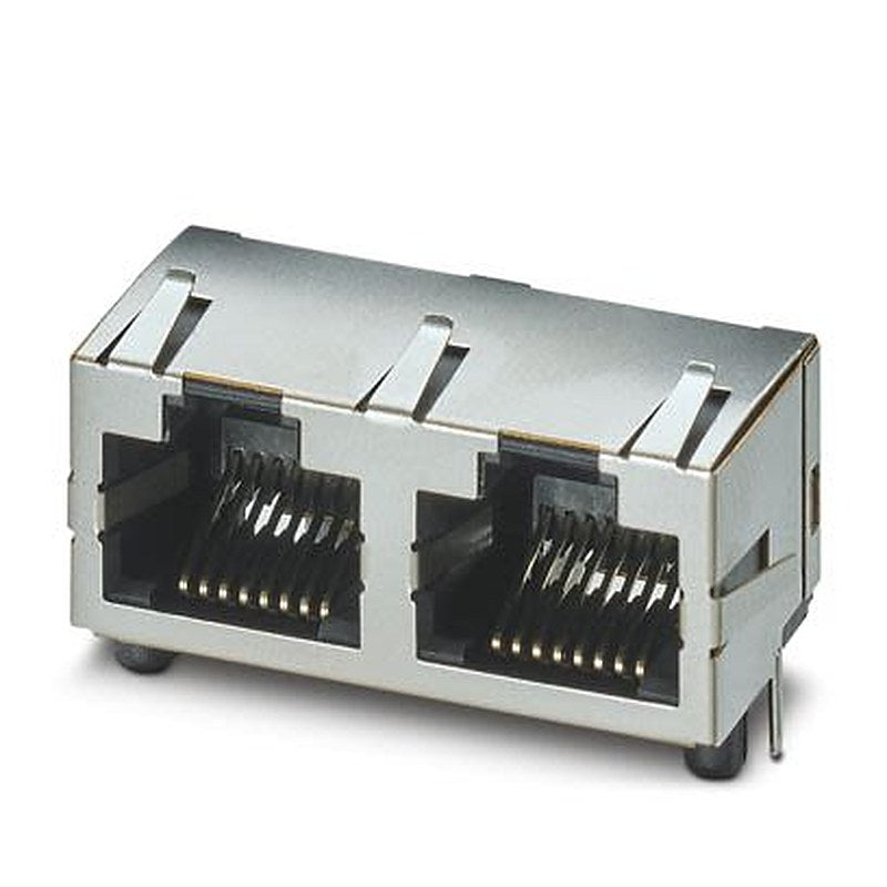Phoenix Contact CUC-MP-J1ST-A/2R4LT Series RJ45 Connector Female, PCB, Through Hole Shielded Straight 2 Port 8 Way