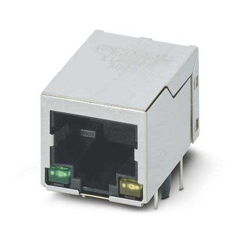 Phoenix Contact CUC-SP-J1ST-A/R4LB-LED Series RJ45 Connector Female, PCB, Through Hole Shielded Straight 1 Port 8 Way