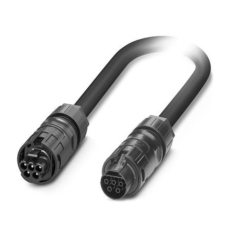 Phoenix Contact Female 5 way Straight to Male 5 way Straight Cable, 5 m