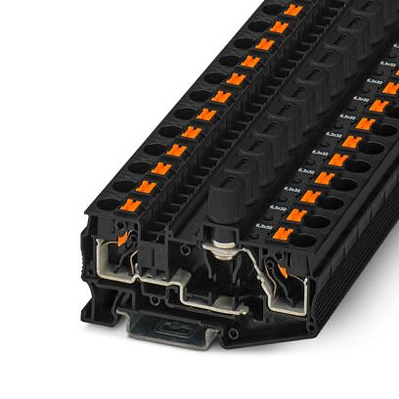 Phoenix Contact 1154813 Fuse Modular Terminal Block Black, 0.5mm², 10 mm² Fused, Push-in