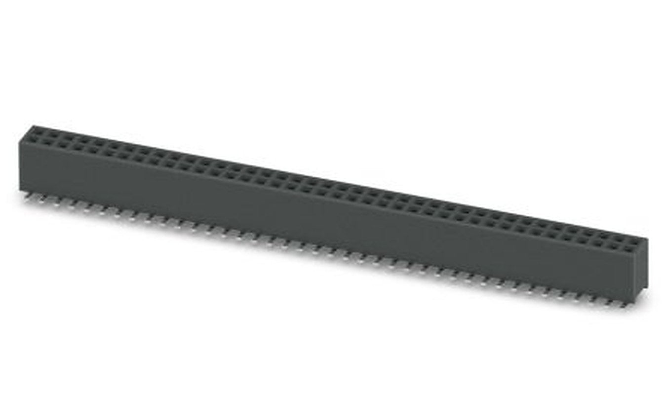 Phoenix Contact 27D/80-SV- 490-1-BR, FQ 1 Series Surface Socket Strip, 2 Row, 1.27 mm Pitch Surface Mount