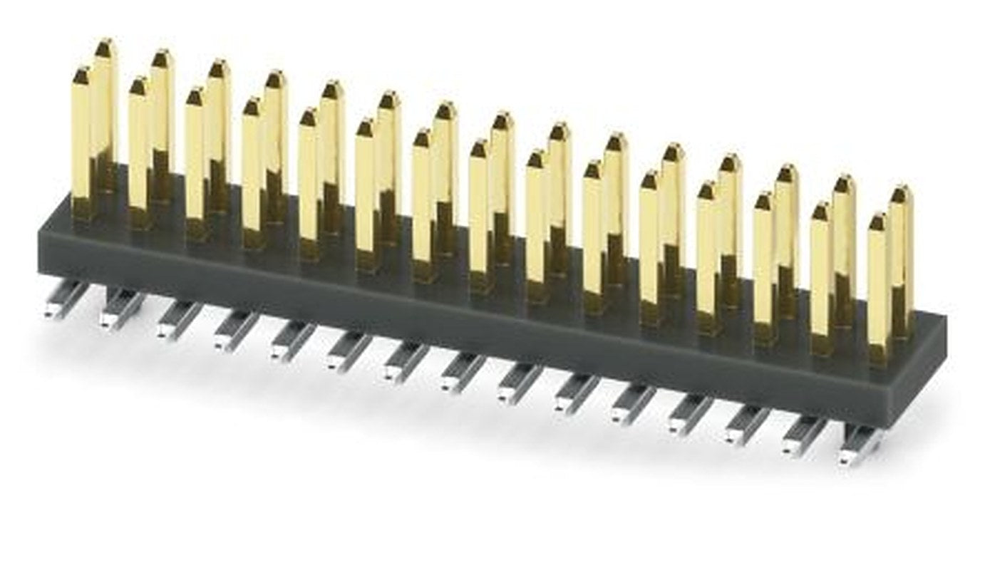 Phoenix Contact Polyamide, Gold, Copper Alloy, Nickel SMD Pin Header for use with SMT soldering process