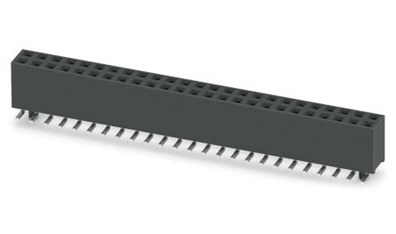 Phoenix Contact 54D/50-SV-1020-1-BT, FQ 2 Series Surface Socket Strip, 1-Contact, 2 Row, 2.54 mm Pitch Surface Mount