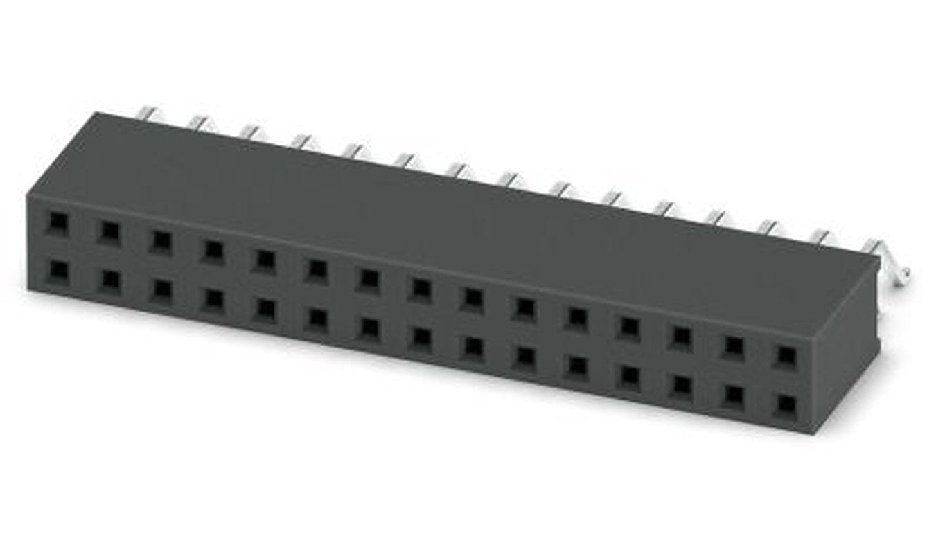 Phoenix Contact 54D/30-SH-0-BT, FQ 2 Series Surface Socket Strip, 2 Row, 2.54 mm Pitch Surface Mount
