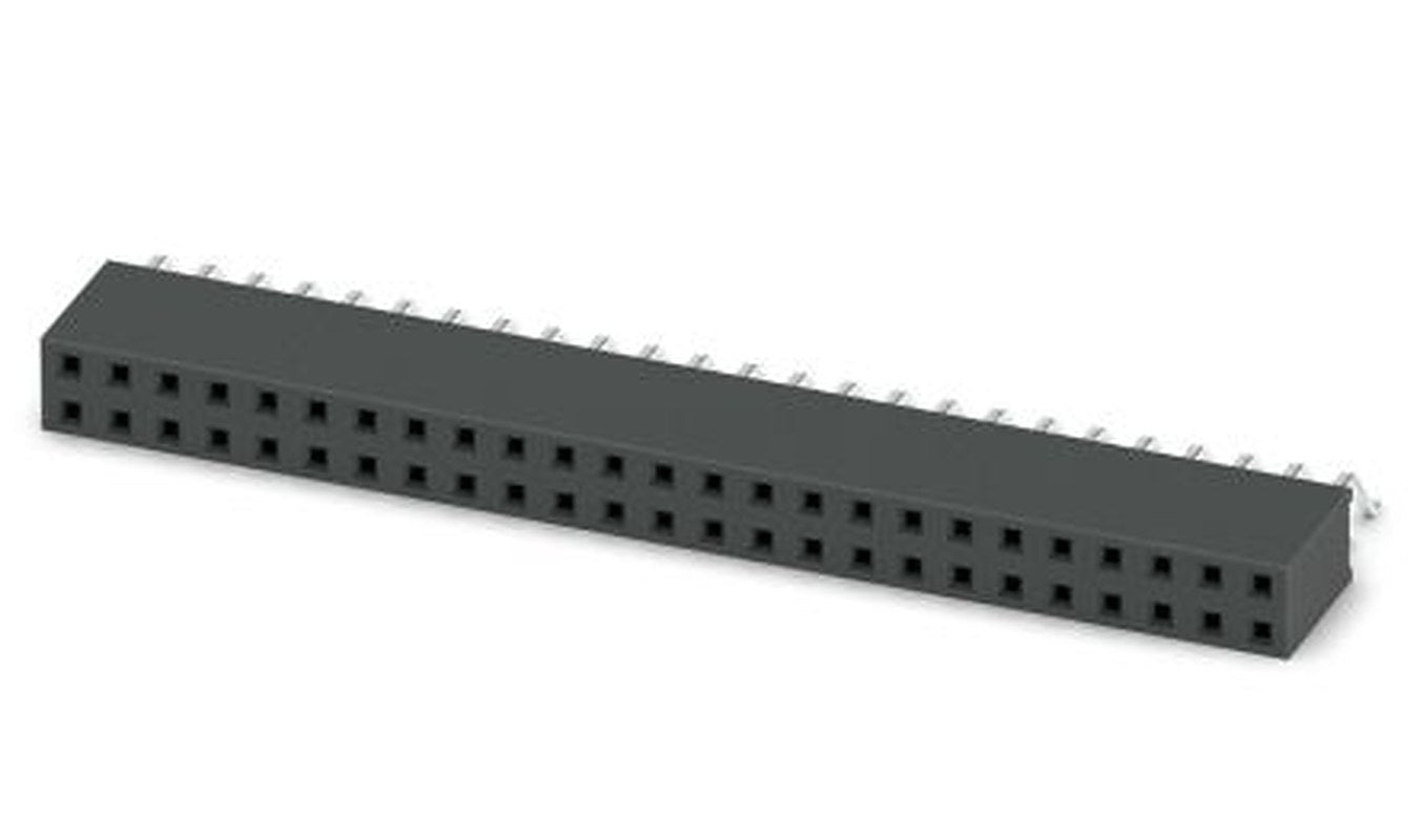 Phoenix Contact 54D/50-SH-0-BT, FQ 2 Series Surface Socket Strip, 2 Row, 2.54 mm Pitch Surface Mount