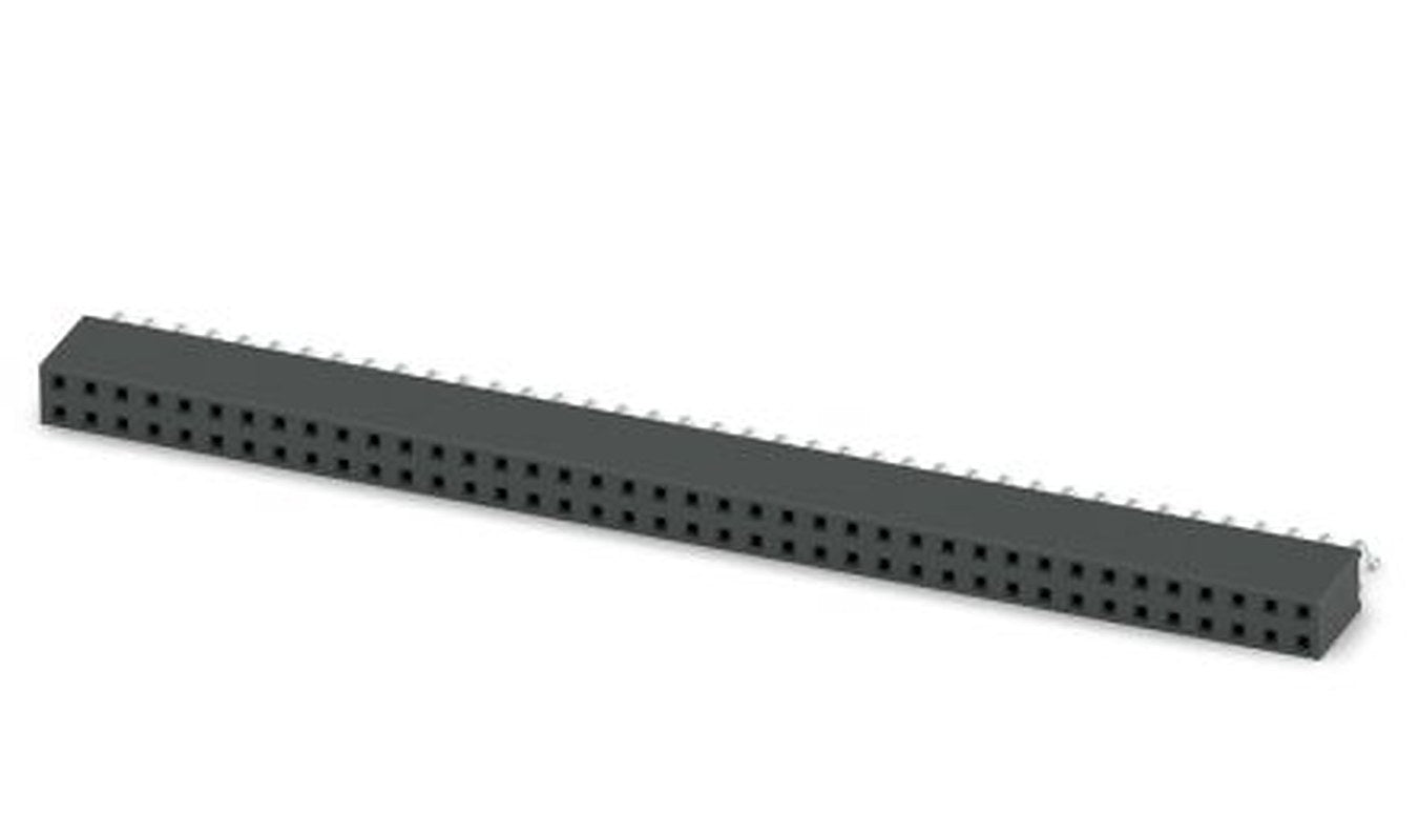 Phoenix Contact 54D/80-SH-0-BT, FQ 2 Series Surface Socket Strip, 1-Contact, 2 Row, 2.54 mm Pitch Surface Mount