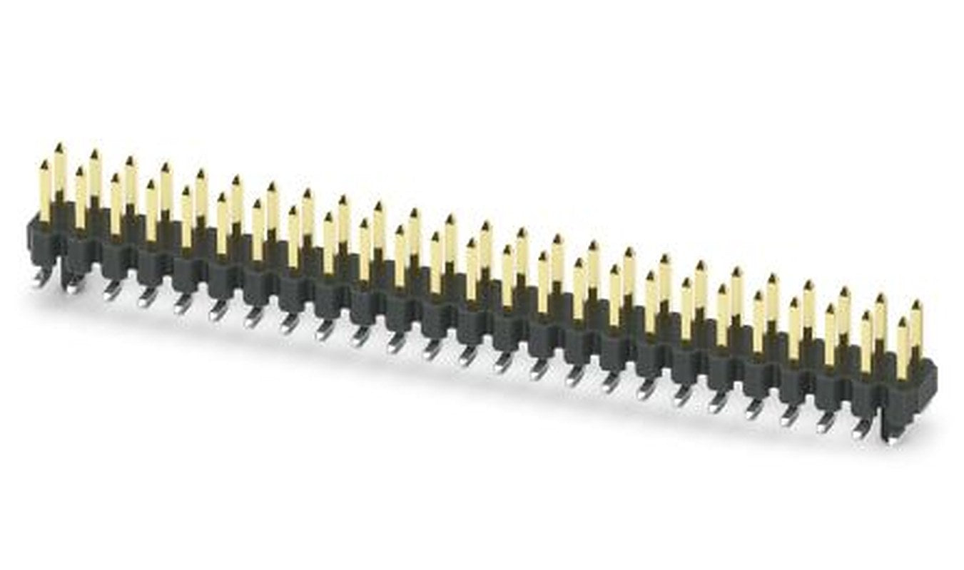 Phoenix Contact Straight Surface Pin Header, 50 Contact(s), 2.54 mm Pitch, 2 Row, Unshrouded