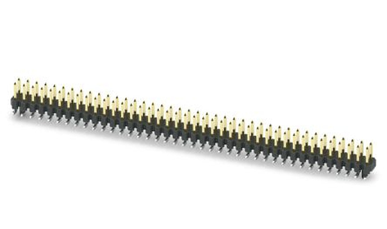 Phoenix Contact Straight Surface Pin Header, 80 Contact(s), 2.54 mm Pitch, 2 Row, Unshrouded