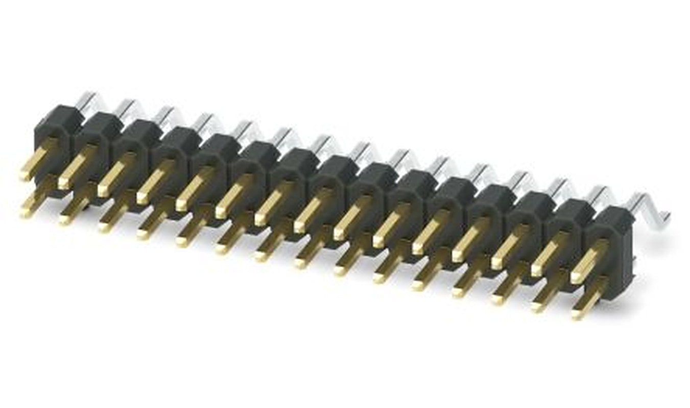 Phoenix Contact Straight Surface Pin Header, 30 Contact(s), 2.54 mm Pitch, 2 Row, Unshrouded