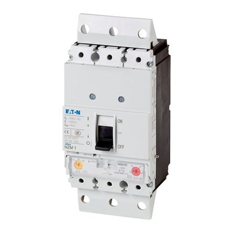 Eaton, NZM, NZM Molded Case Circuit Breaker 3-Pole 80A, Breaking Capacity 7.5 kA, Plug-in