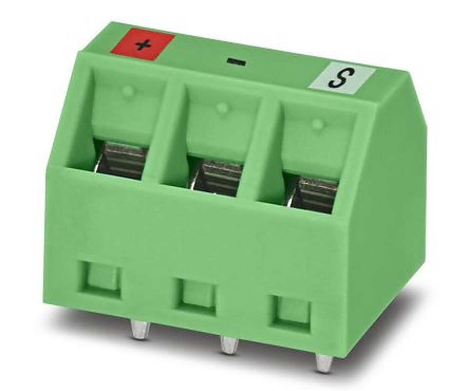Phoenix Contact MKDSN Series PCB Terminal Block, 3-Contact, 5.08 mm Pitch, 1 Row