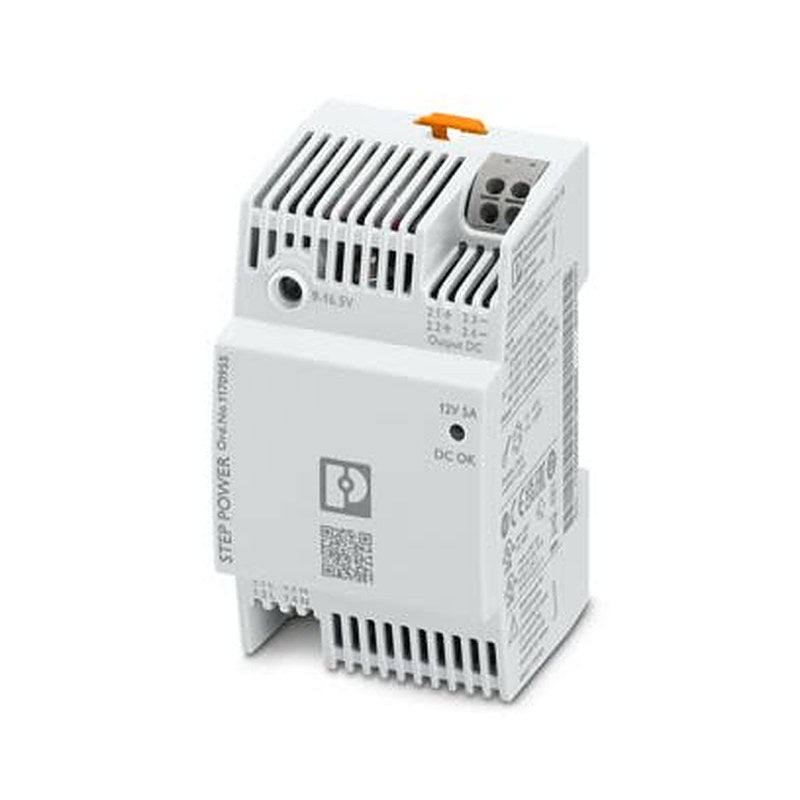 Phoenix Contact 240V Input DIN Rail Uninterruptible power supply, STEP3-PS/1AC/12DC/5/PT 60 W STEP POWER