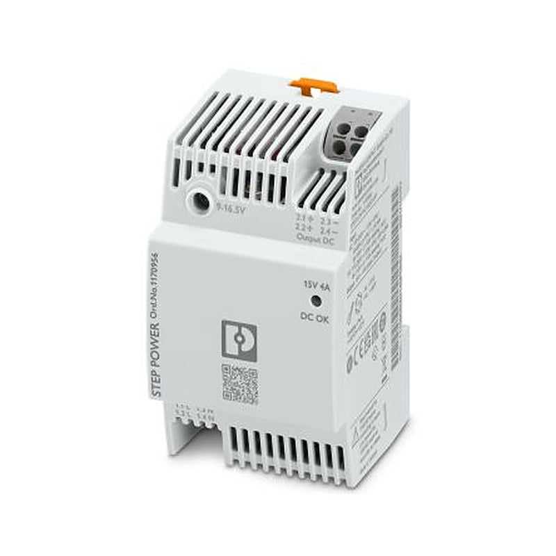 Phoenix Contact STEP3 Power Supply Power Supply 240V ac AC/DC Input 15V dc, 4 A Output DC 60 W