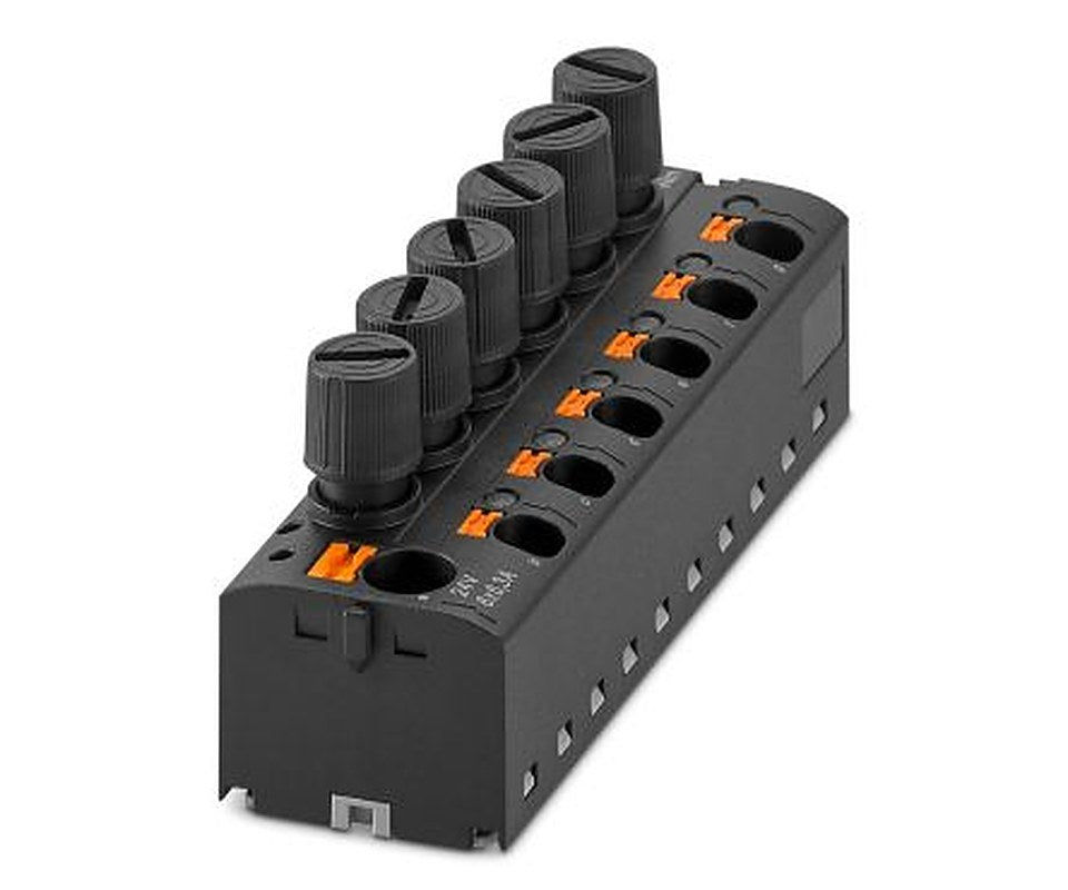 Phoenix Contact Distribution Block, 24V, 6.3A, Black