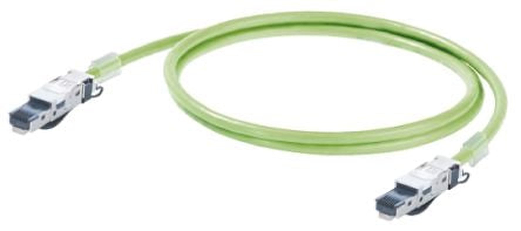 Weidmüller, 0.5 m Cat5 Ethernet Cable, Green, Shielded 4 Screened Polyurethane Sheath