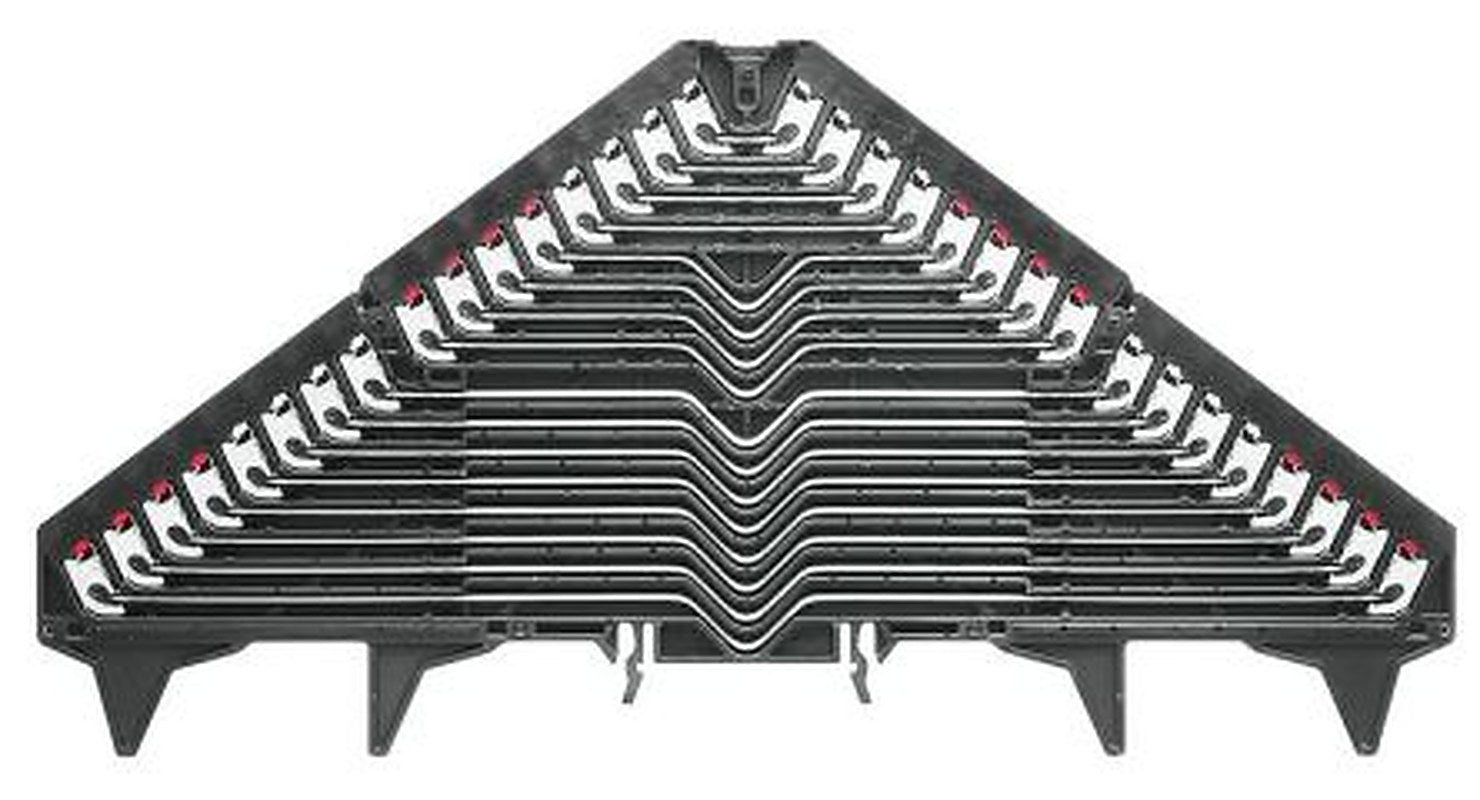 Weidmüller 1173650000 P Series DIN Rail Terminal Block Black, 16-Level, Push-in