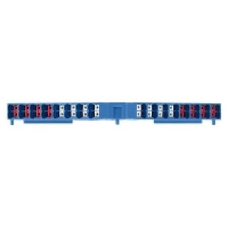 Weidmüller 1173900000 P Series DIN Rail Terminal Block Blue, 8-Level, Push-in