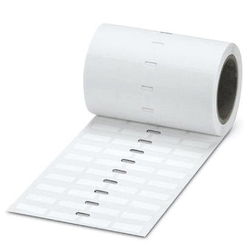 Phoenix Contact Black on White Label, 20 mm Width, 8 mm Label Length, 20 mm Label Width