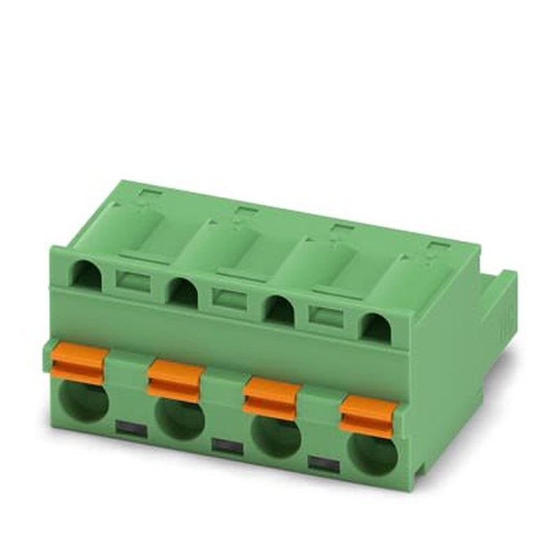 Phoenix Contact 5 HC/..-ST, GFKC 2 Series Pluggable Terminal Block, 4-Contact, 7.62 mm Pitch, 1 Row, 1183928