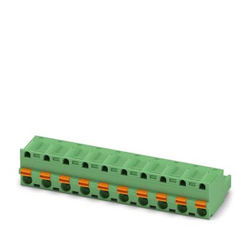 Phoenix Contact 5 HC/..-ST, GFKC 2 Series Pluggable Terminal Block, 10-Contact, 7.62 mm Pitch, 1 Row, 1183934