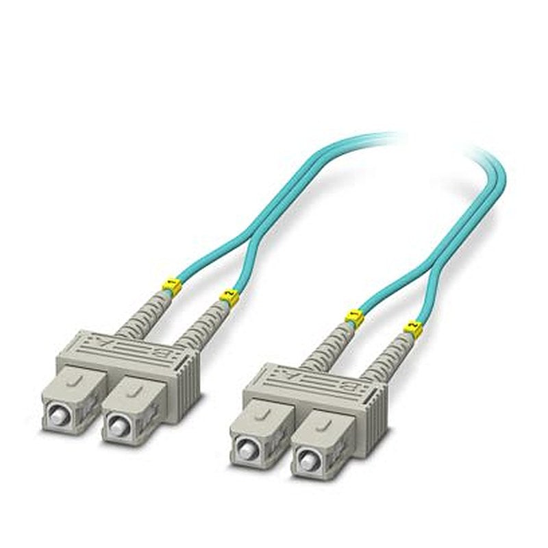 Phoenix Contact OS2 FO Patch Cable Fibre Optic Cable, 900 μm Low Smoke Zero Halogen, Aqua, 2 m