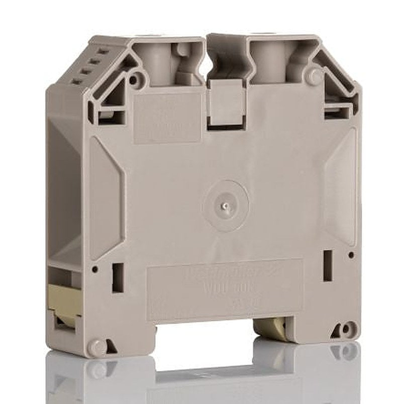 Weidmüller 1186630000 W Series Feed Through Terminal Block Dark Beige, 10mm², 70 mm², 1-Level, Screw