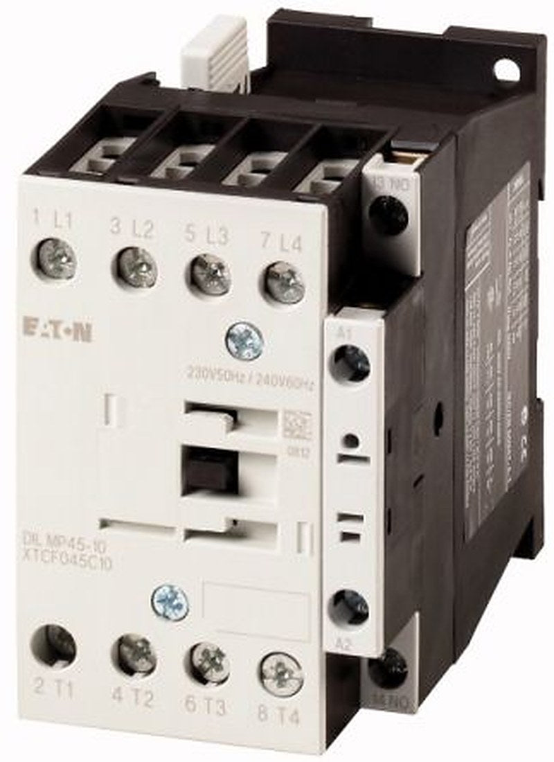 Eaton DILM Contactor, 220V ac/dc, 230 V ac/dc Coil, 3-Pole, 45 A, 35 kW 24V