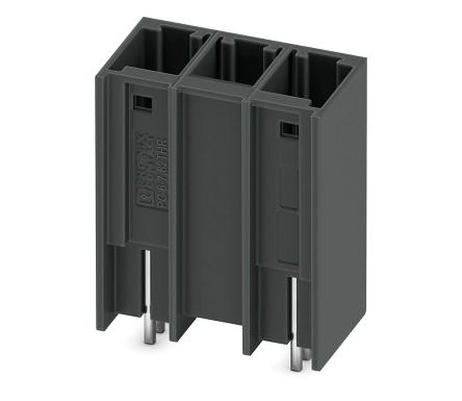 Phoenix Contact PCV 6/-GL-THR Series Pluggable Terminal Block, 2-Contact, 7.62 mm Pitch, 1 Row, 1192607