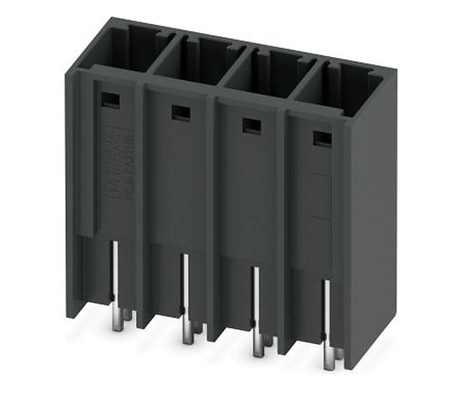 Phoenix Contact PCV 6/-G-THR Series Pluggable Terminal Block, 4-Contact, 7.62 mm Pitch, 1 Row, 1192627