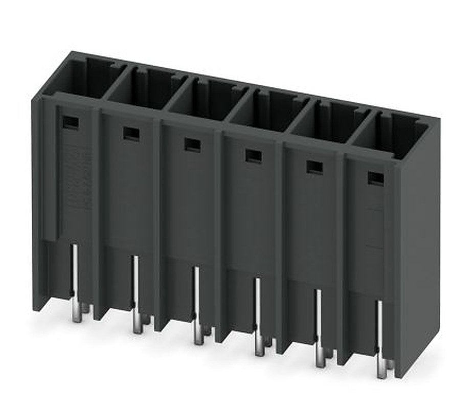 Phoenix Contact PCV 6/-G-THR Series Pluggable Terminal Block, 6-Contact, 7.62 mm Pitch, 1 Row, 1192631