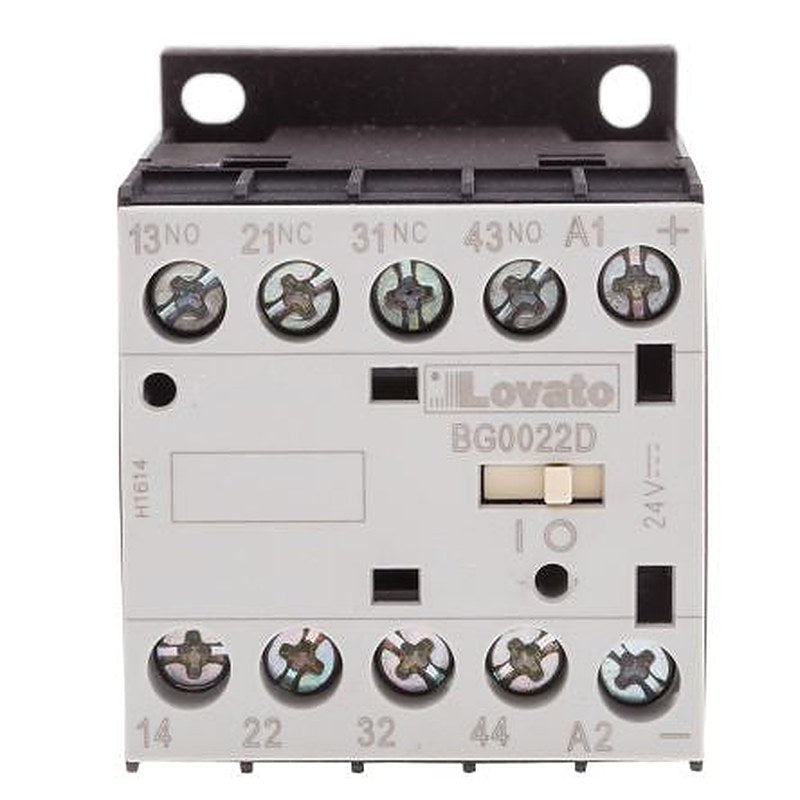 Lovato BG Contactor Relay, 24V dc Coil, 4-Pole, 10 A, 2 NO/2 NC, 690V ac