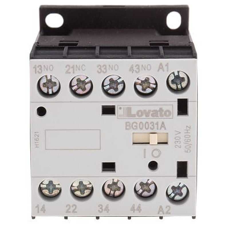 Lovato BG Contactor Relay, 230V ac Coil, 4-Pole, 10 A, 3 NO/1 NC, 690V ac