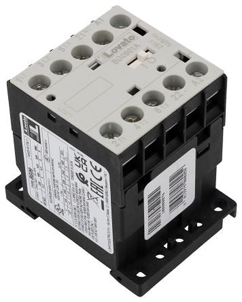 Lovato Contactor, 230V ac Coil, 3-Pole, 9 A, 5 kW, 1 NC