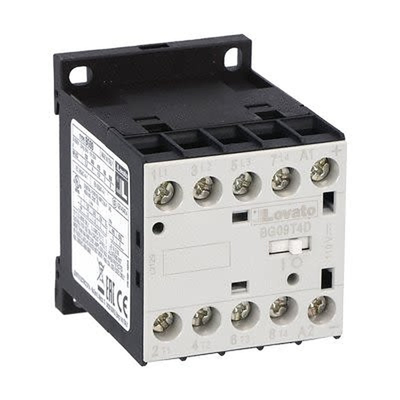 Lovato BG09 Contactor, 60V Coil, 4-Pole, 20 A, 15 kW, 4 NO, 440V