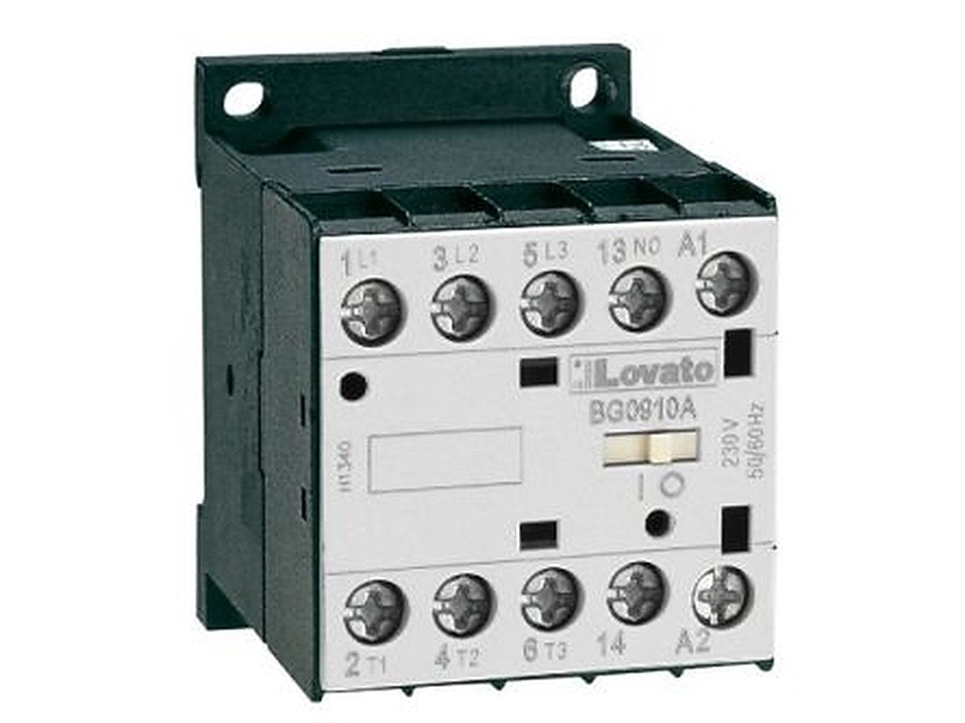 Lovato Contactor, 24V Coil, 3-Pole, 8 kW 24V, 1 NC