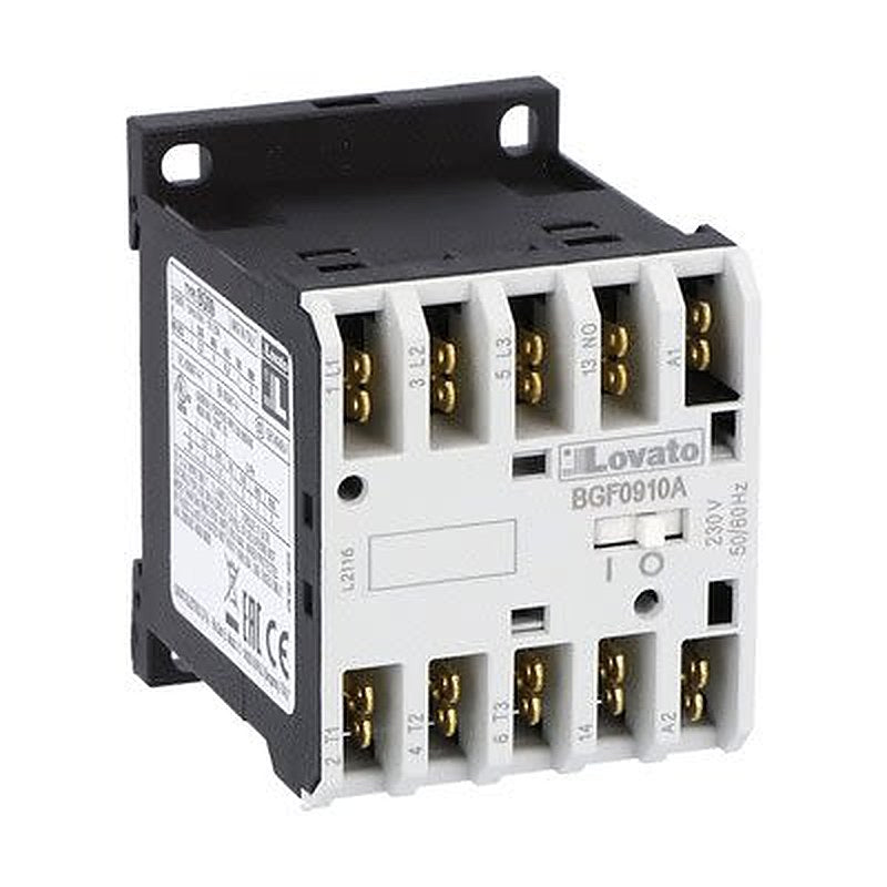 Lovato BGF09 Contactor, 24V Coil, 3-Pole, 5 kW, 1 NO, 690V