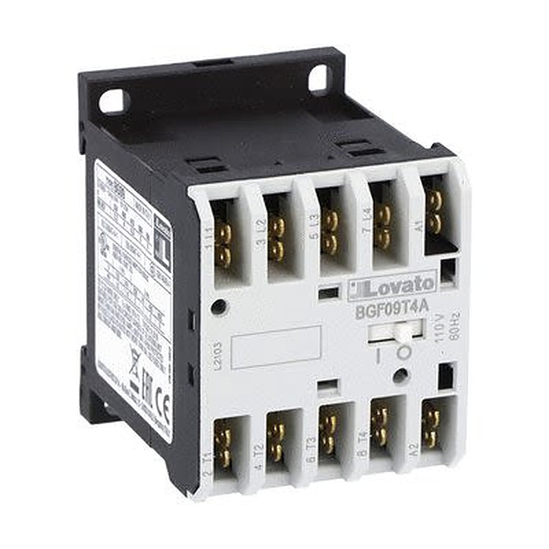 Lovato BGF09 Contactor, 24V Coil, 4-Pole, 4 A, 22 kW, 690V