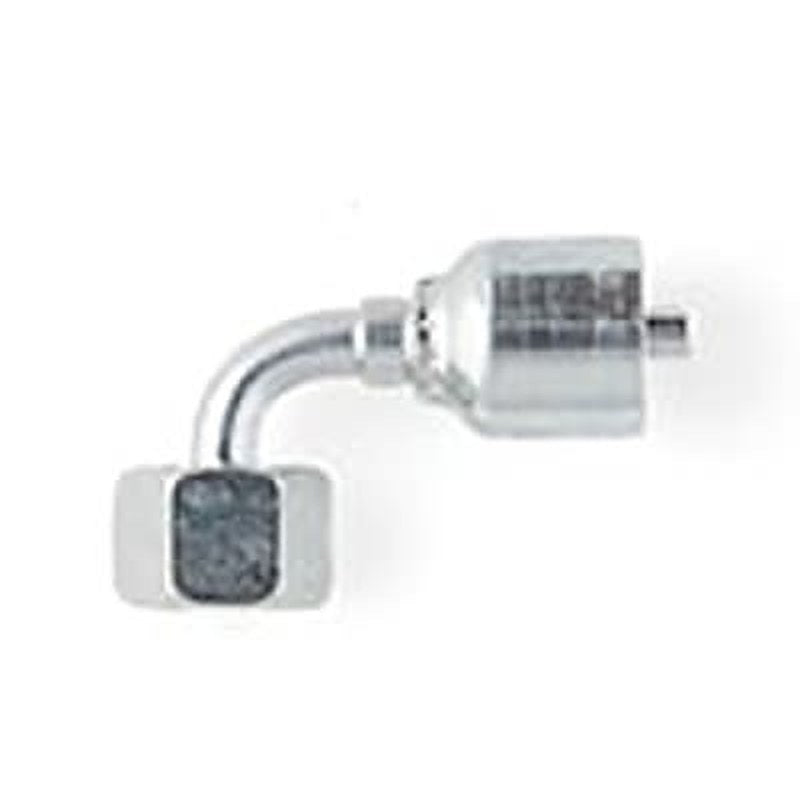 Parker 11C43-10-4 Hydraulic Fitting Female Metric, 90 °, Steel, 0.25 in Hose ID