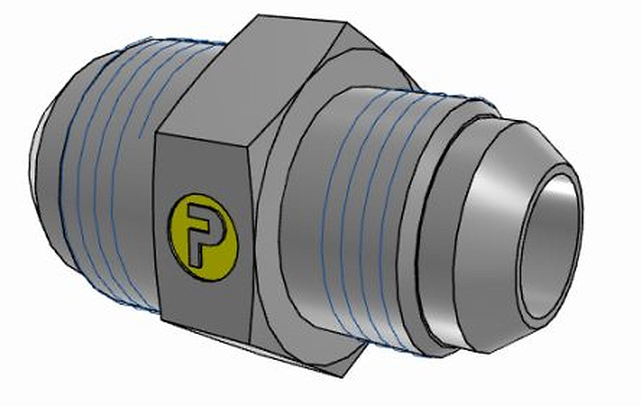 Parker 12-10HMTXS Hydraulic Fitting Male, Steel, 1.06 in Hose ID
